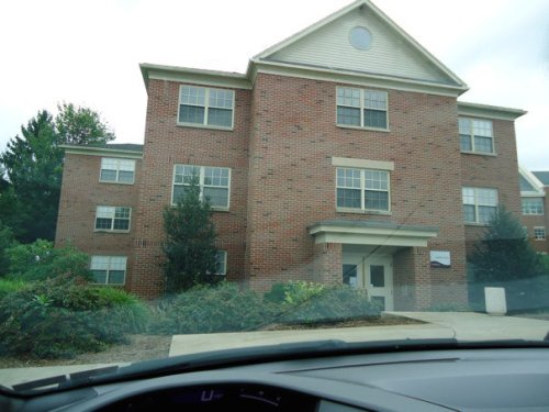 The back of North Hall, where I stayed during writing camp and lived Jr. Year. 